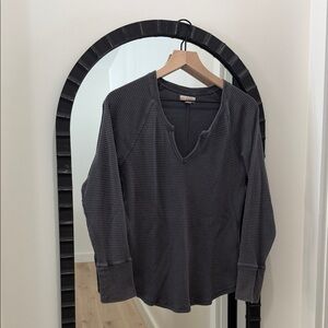 Charcoal Long Sleeve Thermal Top